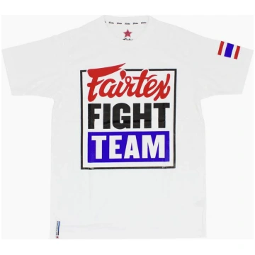 T-shirt Fairtex Fight Team TST51 White-blue