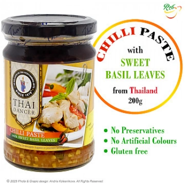 THAI DANCER Chilli with Sweet Basil Leaves 200gr. 
