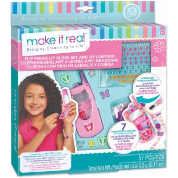 MAKE IT REAL Lūpu spīdums – atverams telefons un p
