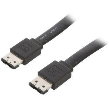 Cable: SATA; SATA plug,both sides; 0.5m; flat,SATA