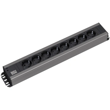 Bachmann handyman socket strip 8x earthing contact