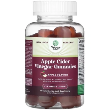 Nature's Craft, Apple Cider Vinegar Gummies, 