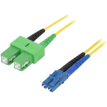Fiber patch cord; OS2; LC/UPC,SC/APC; 2m; 9/125um;