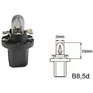 Spuldze 12V 1,2W, melna, kods 1282