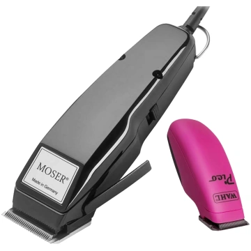 Moser 1400 griešanas mašīna + Wahl Pico trimmeris