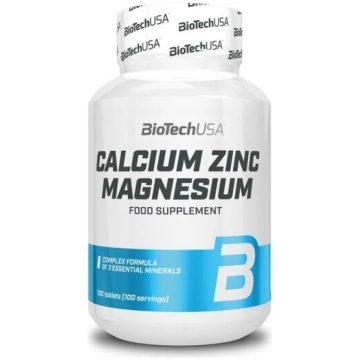 Uztura bagātinātājs Biotech Ca-Mg-Zn 100 tab