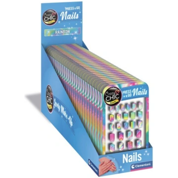 Mākslīgie nagi Clementoni Crazy Chic Rainbow, 24 g