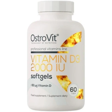 OstroVit Vitamīns D3 2000 SV - 60 kapsulas