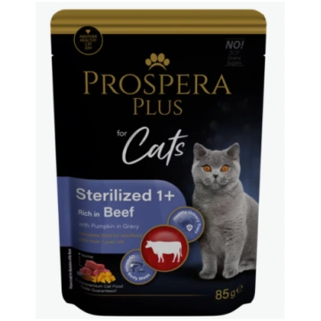 Prospera Plus, Cat Pouch Sterilized 1+, Beef and P