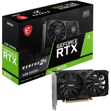 MSI NVIDIA GeForce RTX 3050 VENTUS 2X OC 6GB GDDR6