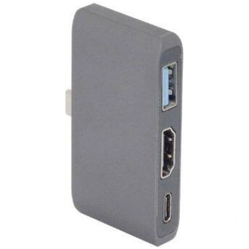 RoGer RO-AD2 (3 in 1) USB-C Multiport Adapteris / 