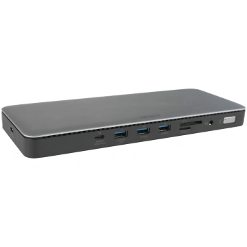 DELTACO 15-in-1 USB-C dokstacija, atbalsta 3 displ
