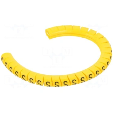 Markers | Marking: S | 2.5÷5mm | PVC | yellow | -3