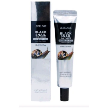 LEBELAGE Black Snail Acu krēms ar gliemežu mucīna 