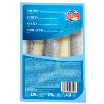 Siļķu fileja sālīta eļļā WIDE OCEAN 220g