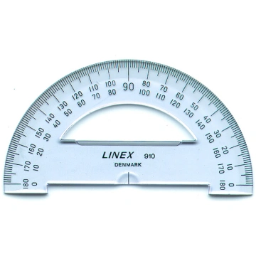Transportieris LINEX 910, 180°, 10 cm, caurspīdīgs