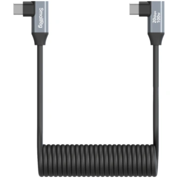 SmallRig 4793 USB-C Angled to USB-C Angled Coiled 