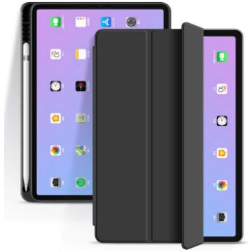 eSTUFF iPad 10.2 SEATTLE Pencil Case. Black PU lea