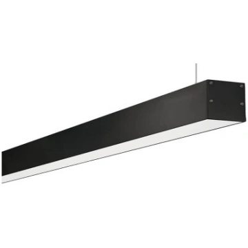Lampada lineare a sospensione nera 60W 150 cm