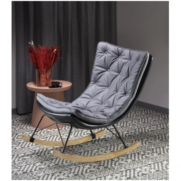 Atpūtas krēsls Indigo tumši pelēkā krāsā