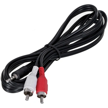 Gembird 1.5m, 3.5mm/2xRCA, M/M audio kabelis melns