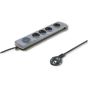 Qoltec 50164 surge protector Grey 4 AC outlet(s) 2
