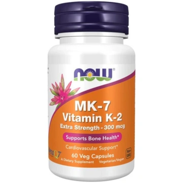 NOW Foods MK-7 K-2 vitamīns, 300mcg īpaši stiprs -
