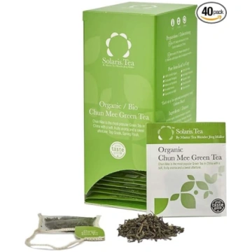 Solaris Tea bioloģiskā zaļā tēja „Chun Mee“ – 40 z