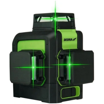 Lāzera līmeņrādis 3D, zaļš Dedra MC0904