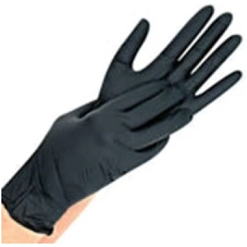 "Nitrylex Black" N100 - nitrila cimdi, melnā krāsā