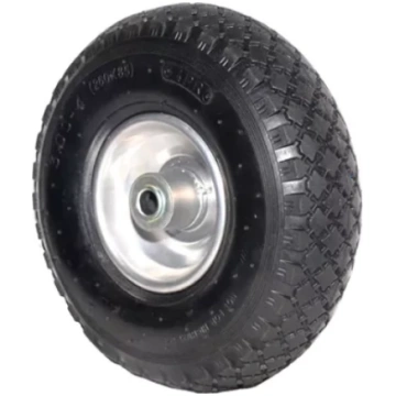 Ķerras ritenis 10x3-4 metāla disks ar asi 16mm