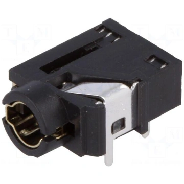 Socket | Jack 3,5mm | female | with two switches |