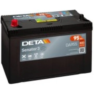 Deta Senator 3 auto akumulators 12V 95Ah 800A, DA9