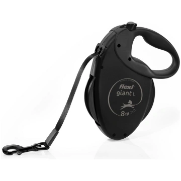 FLEXI Giant Tape Black Edition - automatic dog lea