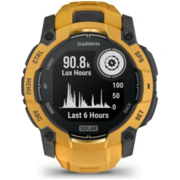 Garmin Instinct 3 – 50 mm, Solar Sunburst with Sun