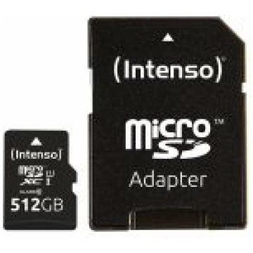 Intenso microSDXC Cards 512GB Class 10 UHS-I Premi