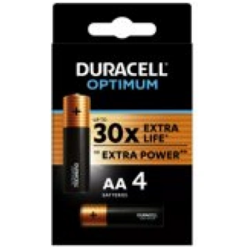 Duracell Optimum AA Alkaline 4pcs Baterijas DURACE