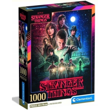 Clementoni Puzzle Compact Stranger Things 1000 gab