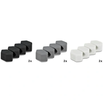 Delock Cable Holder with 3 feed-throughs honeycomb