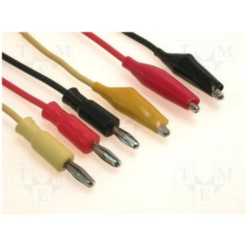; Set of test leads; Urated: 60VDC; Len: 0.8m; 3x 