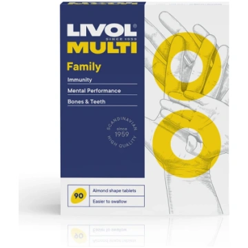 LIVOL MULTI Visai Ģimenei, 90 tabletes