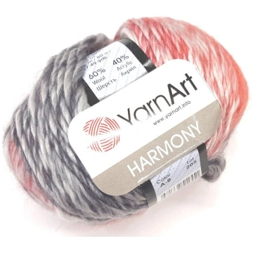 Adīšanas dzija YarnArt Harmony 50g, krāsa raiba A-
