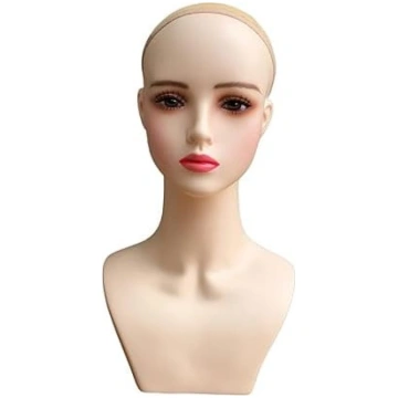 Almencla Manekens Kopf PVC Materiāls Display Model