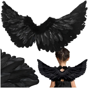 Melnā eņģeļa spārni - Spalvu | Feather Angel Wings