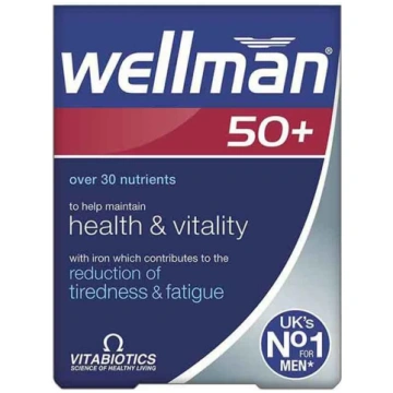 WELLMAN 50+ tabletes N30 Vitabiotics