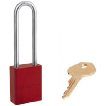 S6835LTRED | Aluminium padlock - Keyed Different -