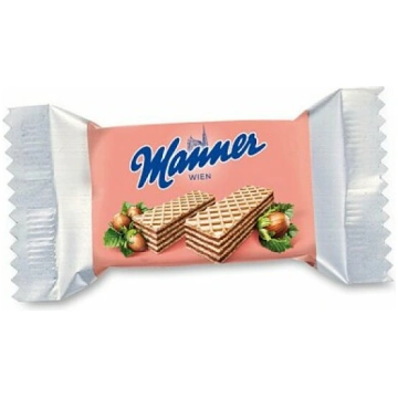 MANNER Neapolitaner Mini vafeles ar lazdu riekstu 