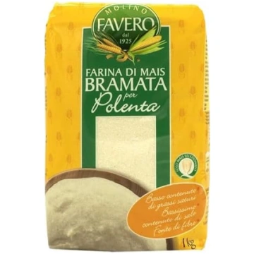 Polenta Bramata Baltās kukurūzas putraimi un rupja