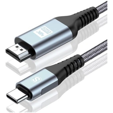 4K USB C- HDMI kabelis 1,5 m, USB Type C to HDMI C