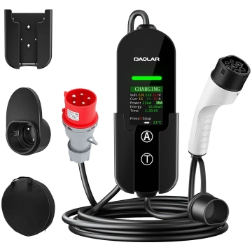 Daolar Type 2 Charging Cable 11 kW, EV Charger Thr
